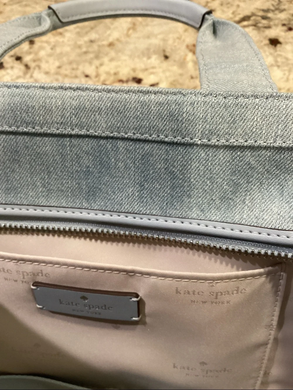 KATE SPADE SMALL DENIM TOTE